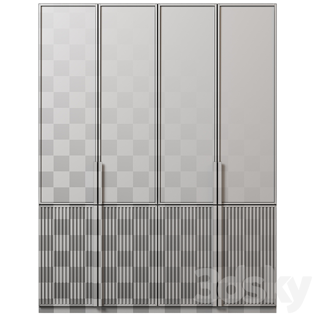 Wardrobe 110 3ds Max - thumbnail 3