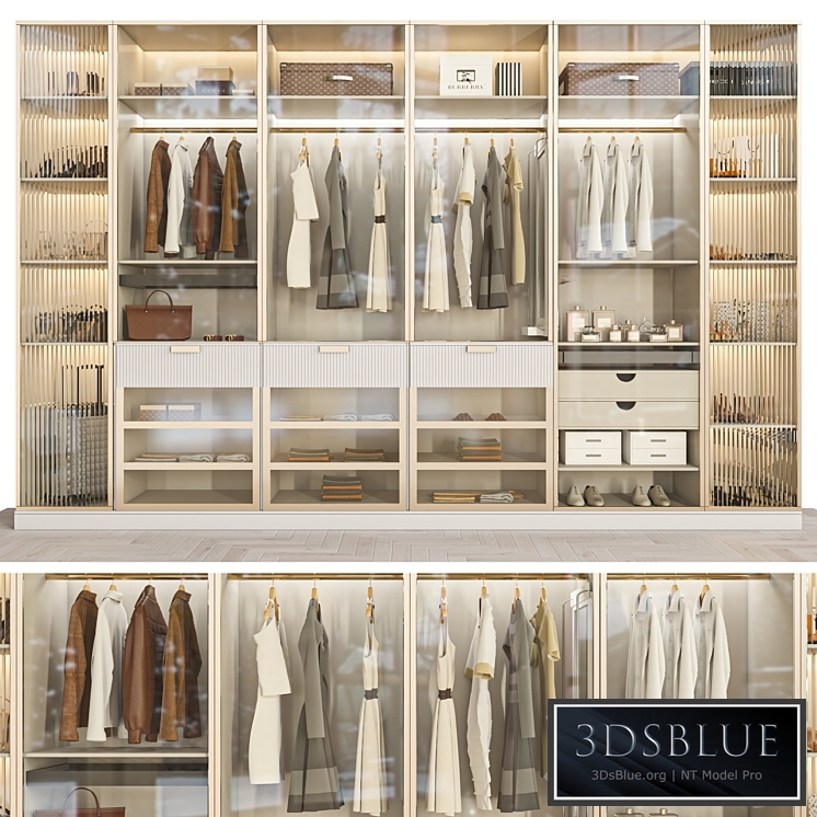 wardrobe 121 3DS Max - thumbnail 3