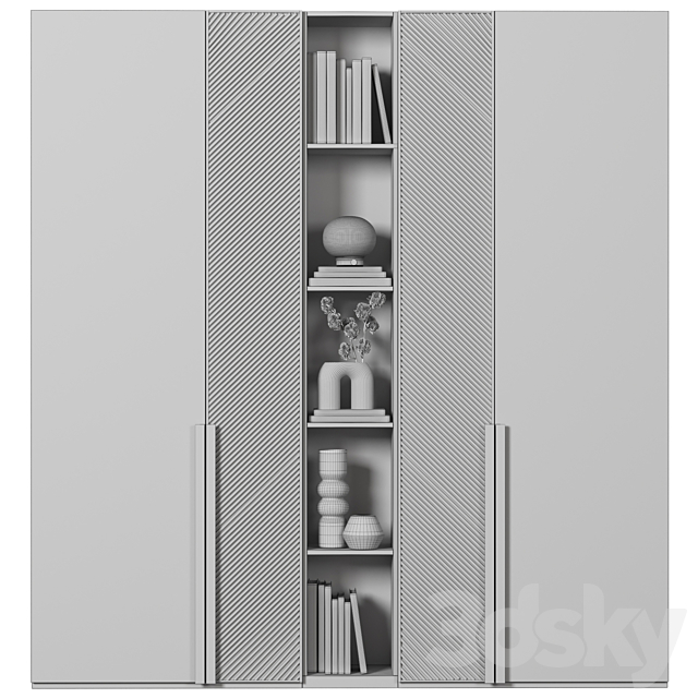 wardrobe 19 3DS Max Model - thumbnail 4