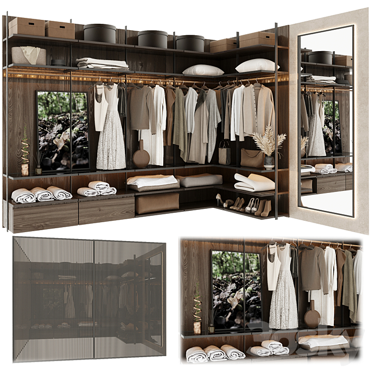 Wardrobe 20 3DS Max Model - thumbnail 1