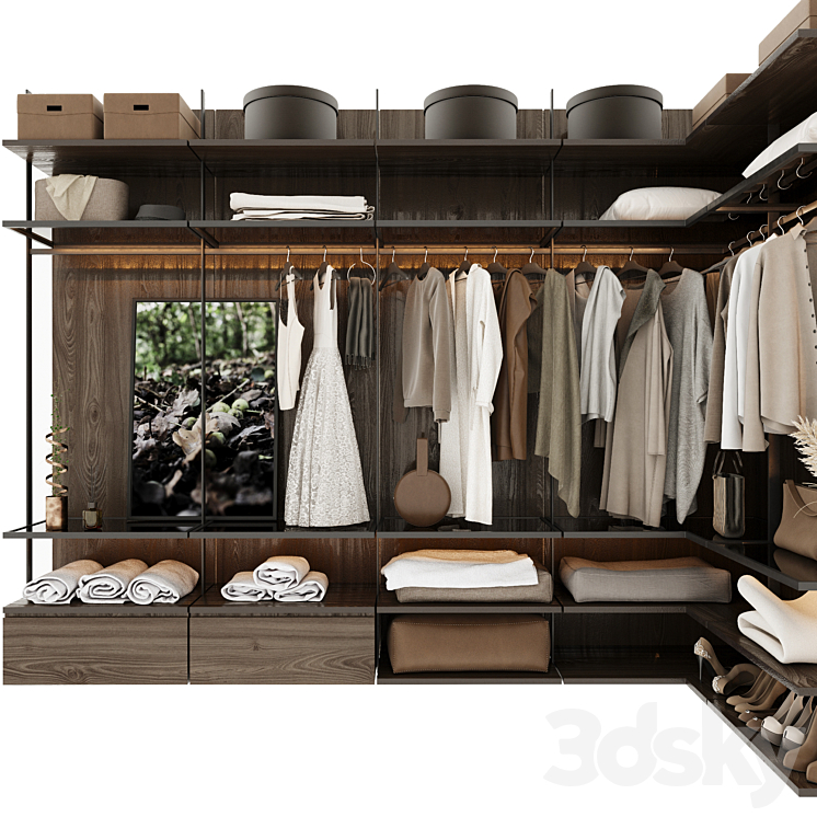 Wardrobe 20 3DS Max Model - thumbnail 2