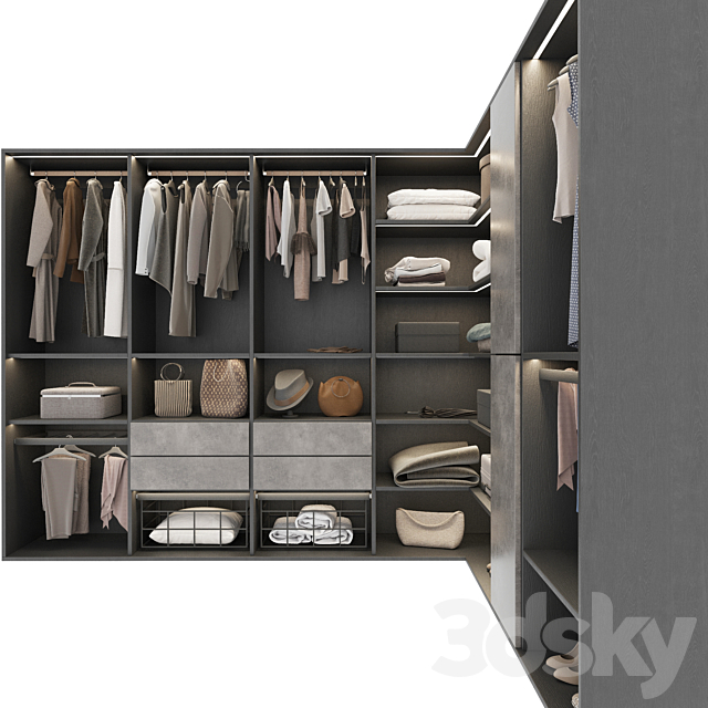 Wardrobe 24_ wardrobe 3DS Max Model - thumbnail 2