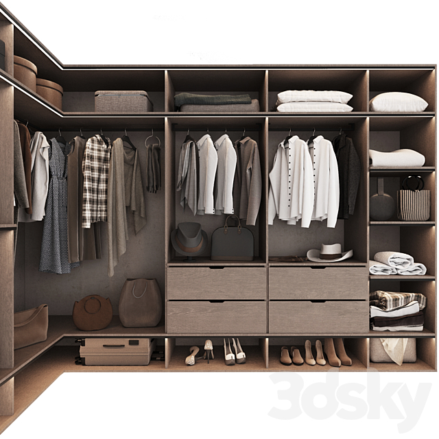 Wardrobe 28 3ds Max - thumbnail 2