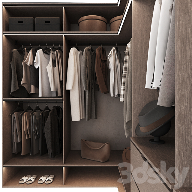 Wardrobe 28 3ds Max - thumbnail 3