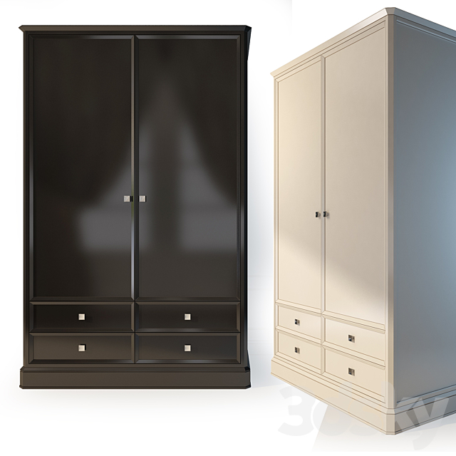 Wardrobe 2x _ 3 door. The Werby Ellington. 3ds Max - thumbnail 1