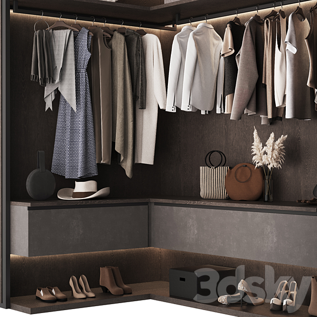 Wardrobe 33 3DS Max Model - thumbnail 3