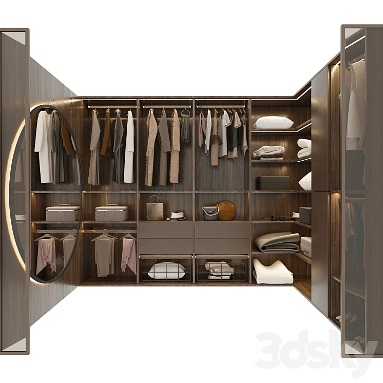 Wardrobe 3DS Max Model - thumbnail 1