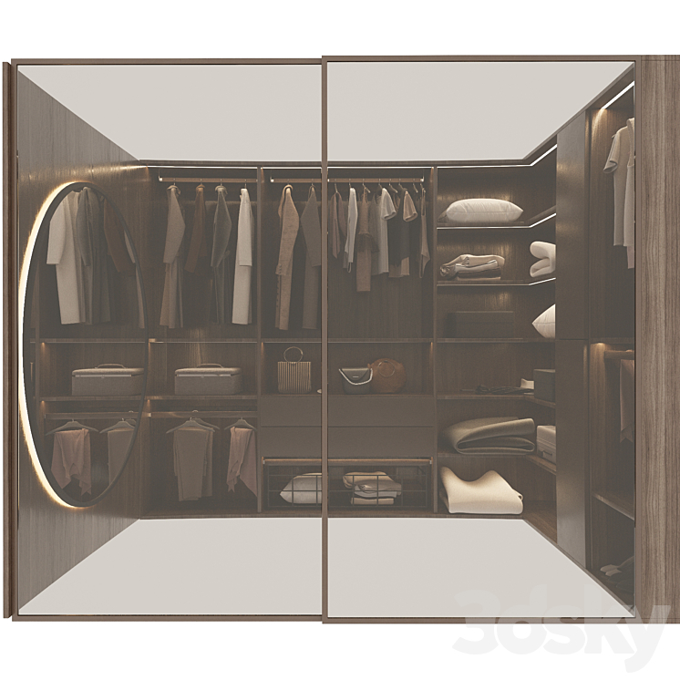 Wardrobe 3DS Max Model - thumbnail 2