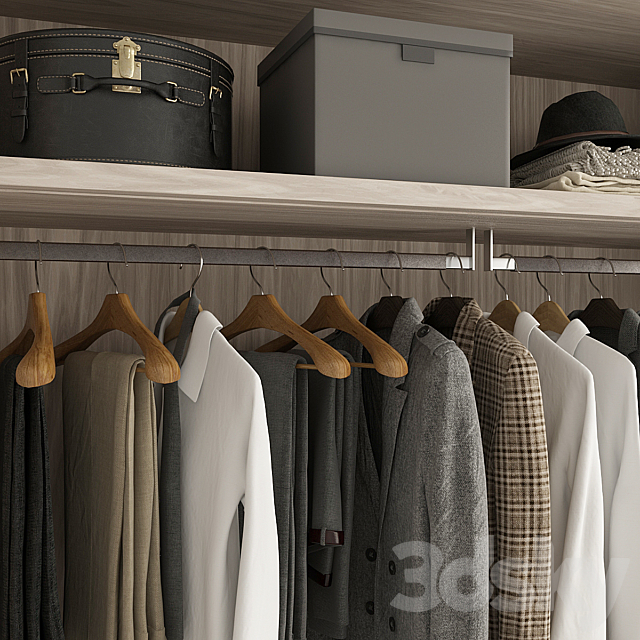 Wardrobe 3DS Max Model - thumbnail 3