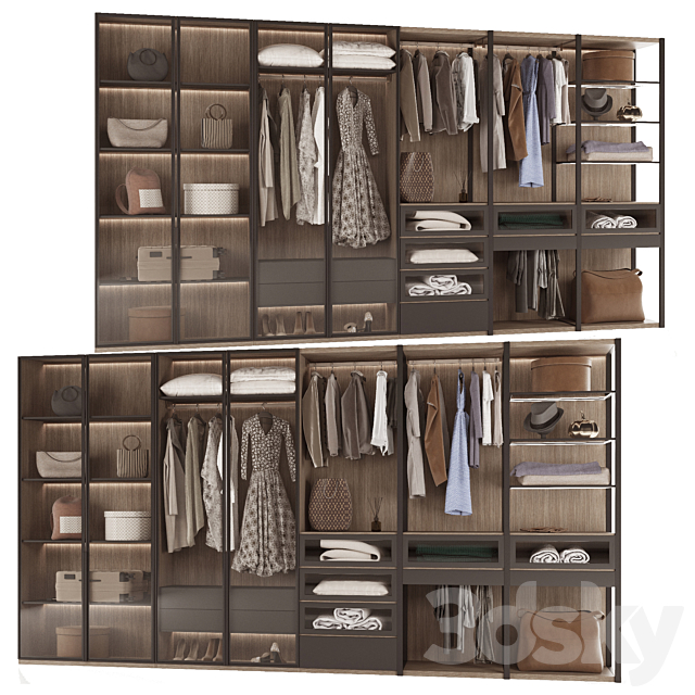 Wardrobe 3DS Max Model - thumbnail 3