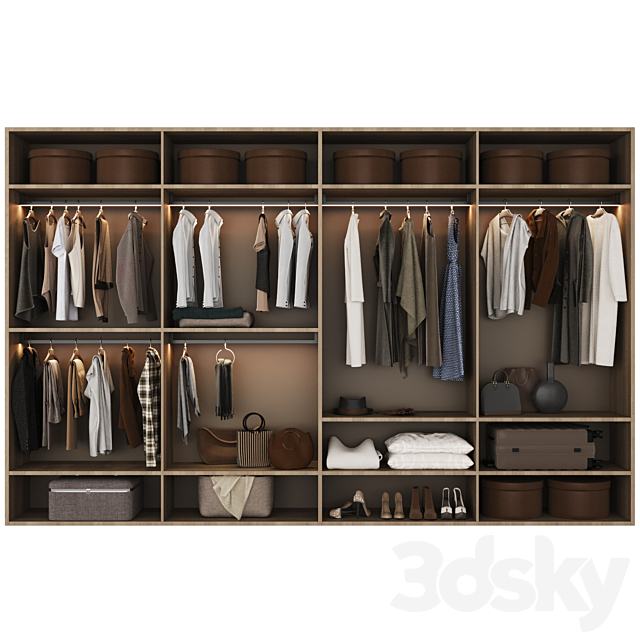 Wardrobe 40 3ds Max - thumbnail 3