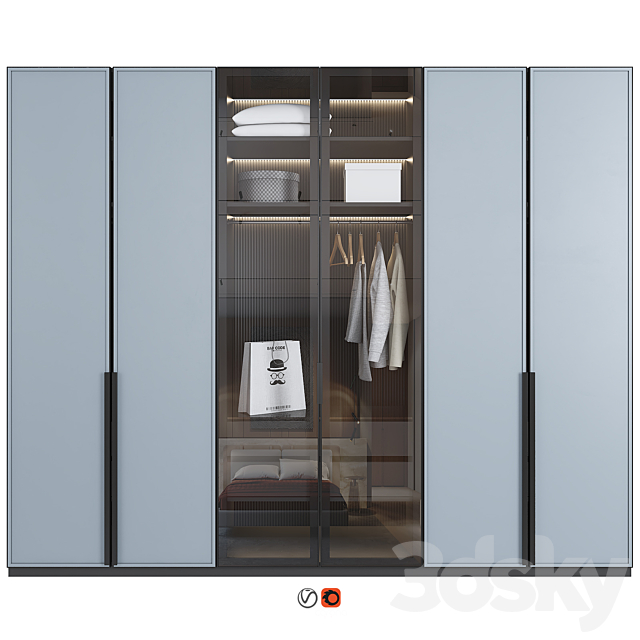 Wardrobe 50 3ds Max - thumbnail 1