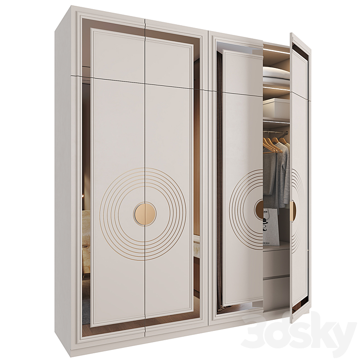 Wardrobe 53 3DS Max Model - thumbnail 2