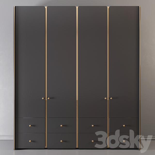 Wardrobe 71 3ds Max - thumbnail 3