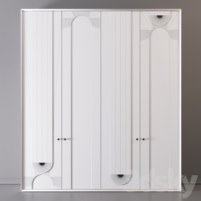 Wardrobe 90 3DS Max Model - thumbnail 2