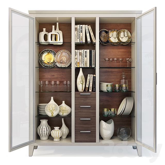 Wardrobe _ Display Cabinet Camomilla. Showcase by Le Fablier 3ds Max - thumbnail 3