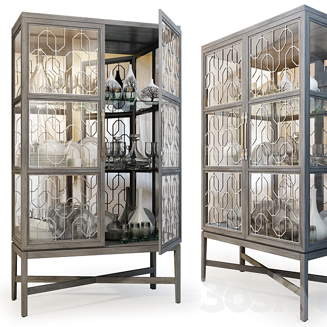 Wardrobe _ Display Cabinet Ensemble Display Cabinet by Carson 3DSMax File - thumbnail 1