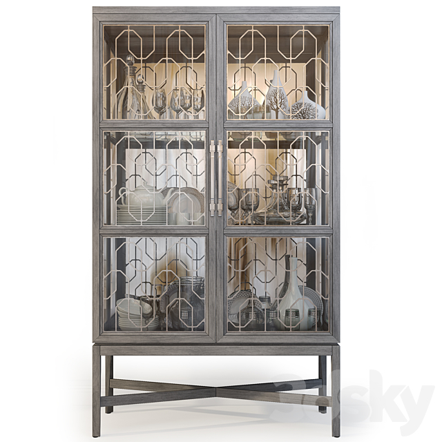 Wardrobe _ Display Cabinet Ensemble Display Cabinet by Carson 3DSMax File - thumbnail 2