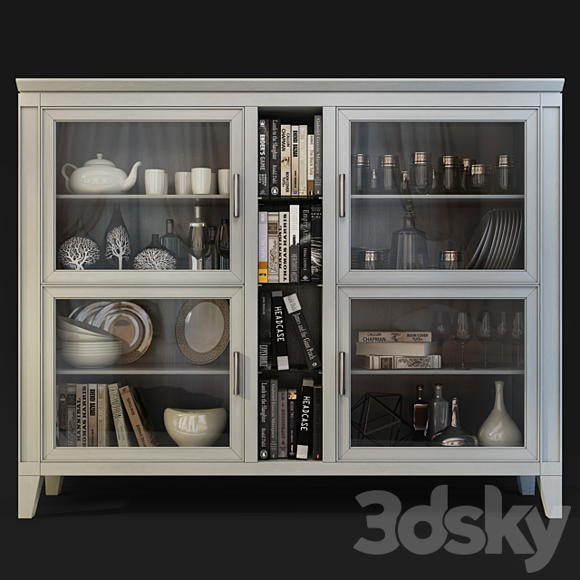 Wardrobe _ Showcase Aster. Showcase by Le Fablier 3DSMax File - thumbnail 2