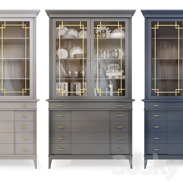 Wardrobe _ sideboard Manhattan. Showcase _ sideboard 3DSMax File - thumbnail 3