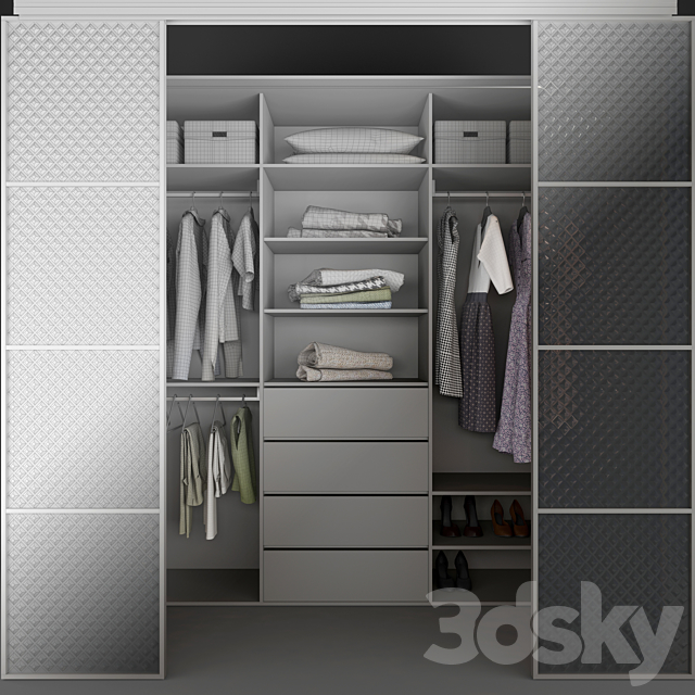 Wardrobe _ wardrobe 3DS Max Model - thumbnail 3