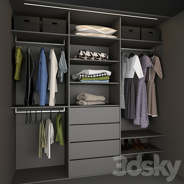 Wardrobe _ wardrobe 3DS Max Model - thumbnail 4