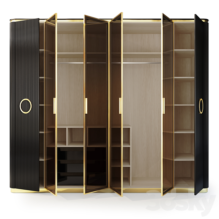 Wardrobe Art Deco Hira. Wardrobe by Medusa Home 3DS Max - thumbnail 2