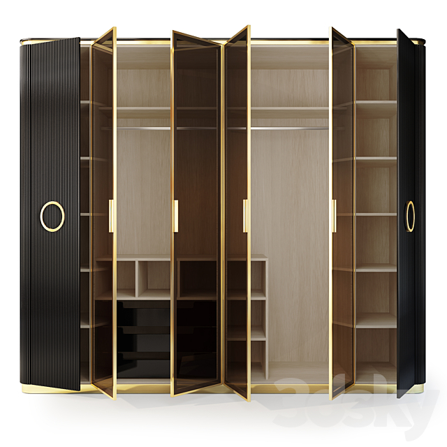 Wardrobe. Art Deco Hira. Wardrobe by Medusa Home 3DSMax File - thumbnail 2