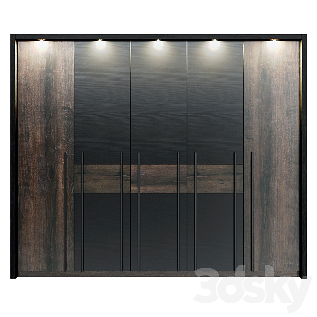 Wardrobe “Bellevue” FORTE 3DS Max Model - thumbnail 2