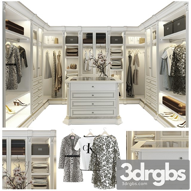 Wardrobe benedetti luxury 1 3dsmax Download - thumbnail 1