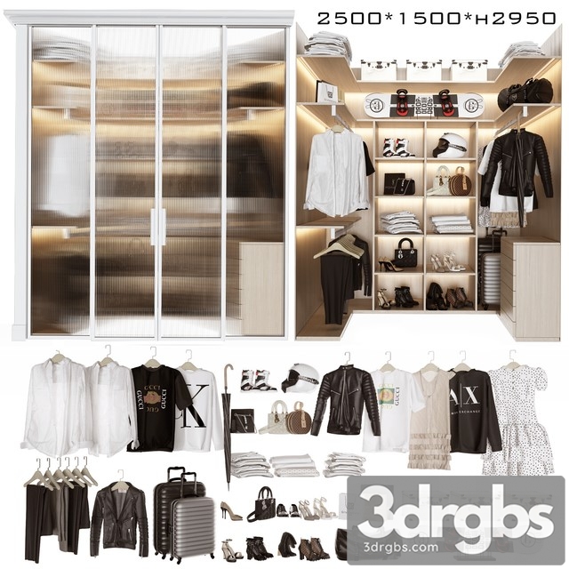 Wardrobe Block 3dsmax Download - thumbnail 1