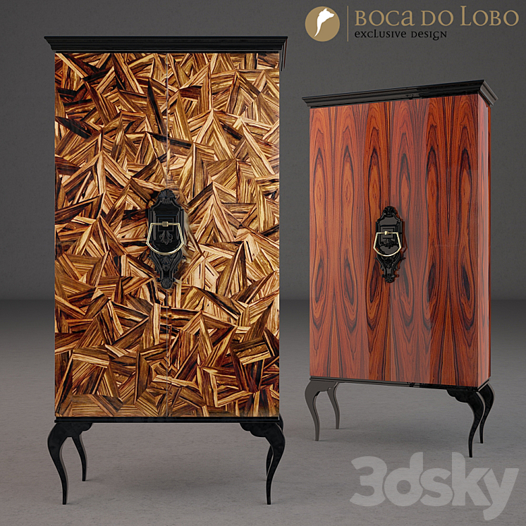 Wardrobe cabinet Boca do Lobo GUGENHEIM 3DS Max Model - thumbnail 1