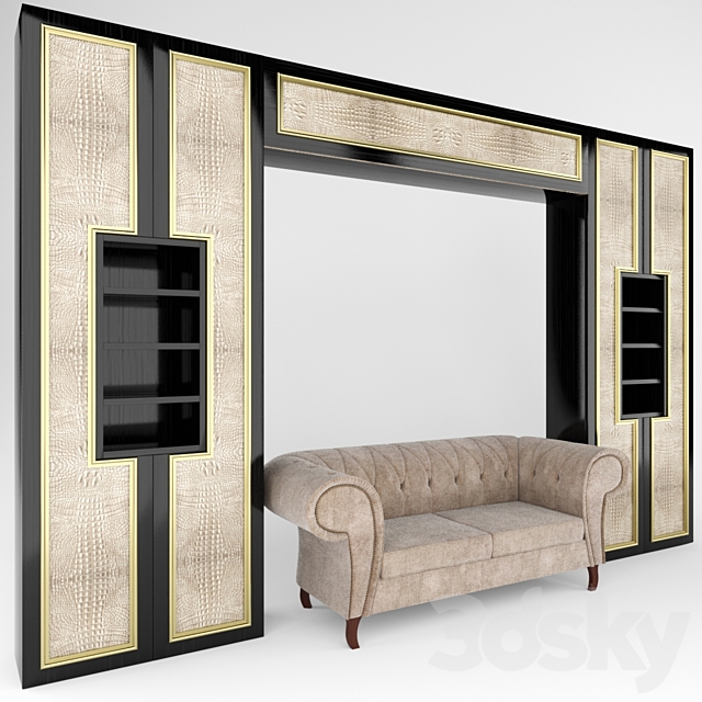 Wardrobe “Cayman” and sofa “Alex” Homemotions 3DSMax File - thumbnail 2