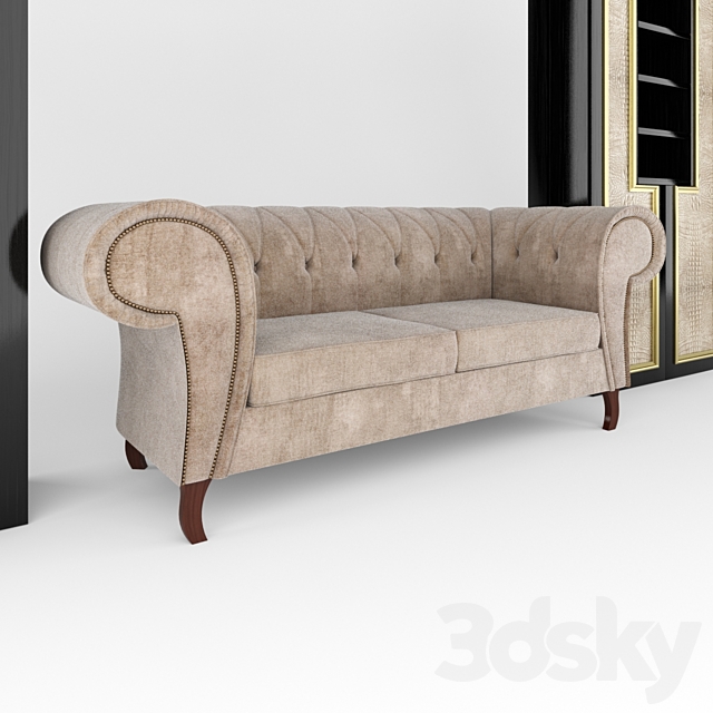 Wardrobe “Cayman” and sofa “Alex” Homemotions 3DSMax File - thumbnail 3