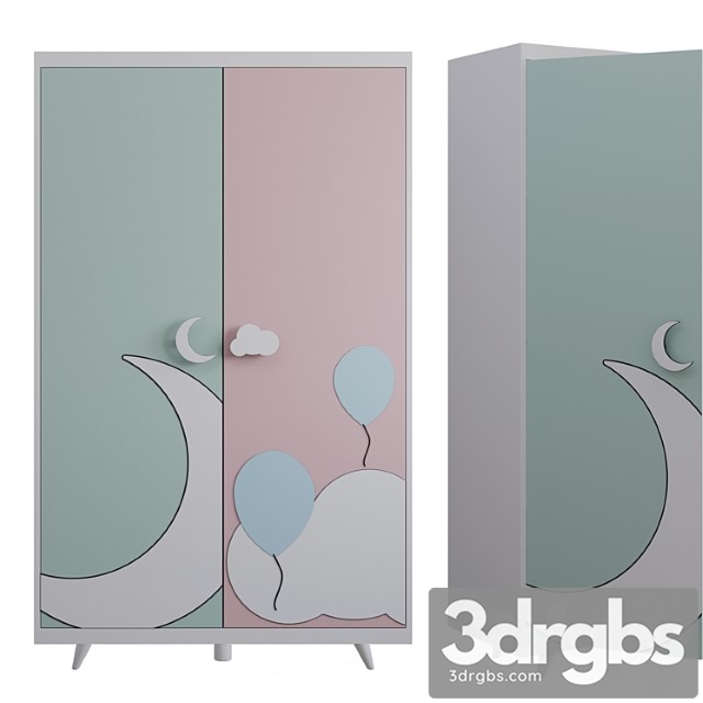 Wardrobe Childroom Wardrobe 3dsmax Download - thumbnail 1