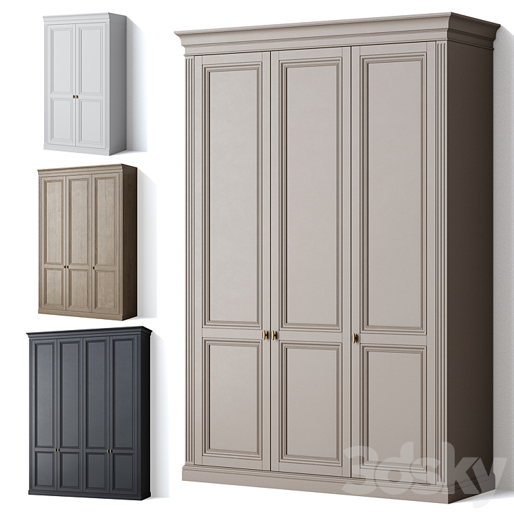 Wardrobe classic 01 3DS Max Model - thumbnail 1