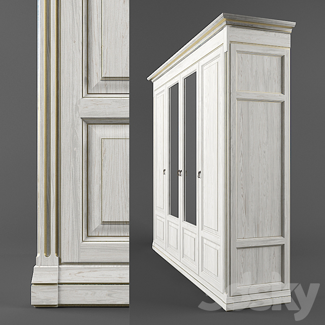 Wardrobe Classic Rosemary Maistrov 3DSMax File - thumbnail 2