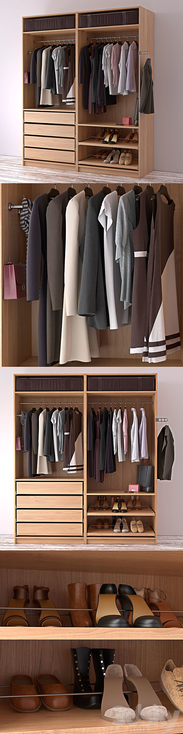 wardrobe clothes 3DS Max Model - thumbnail 2