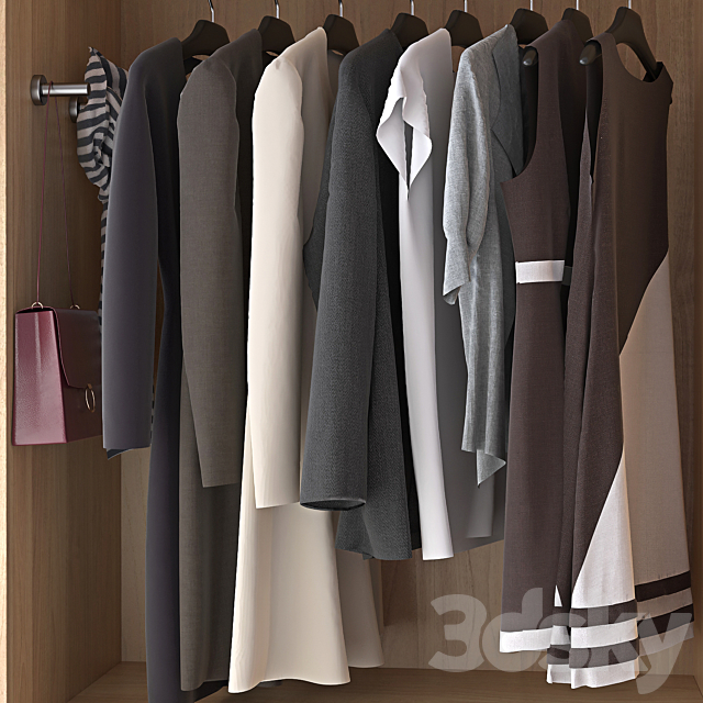 wardrobe clothes 3DS Max Model - thumbnail 3