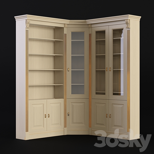 Wardrobe corner. Library. Sameba 3DSMax File - thumbnail 1