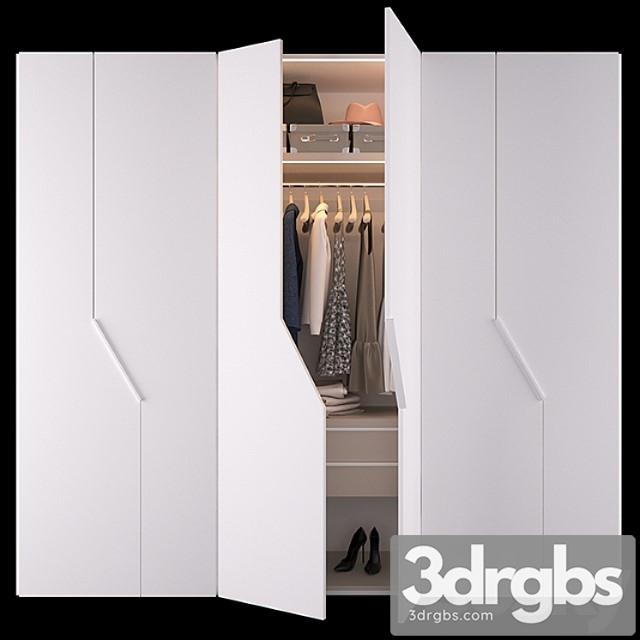 Wardrobe diagonal 3dsmax Download - thumbnail 1