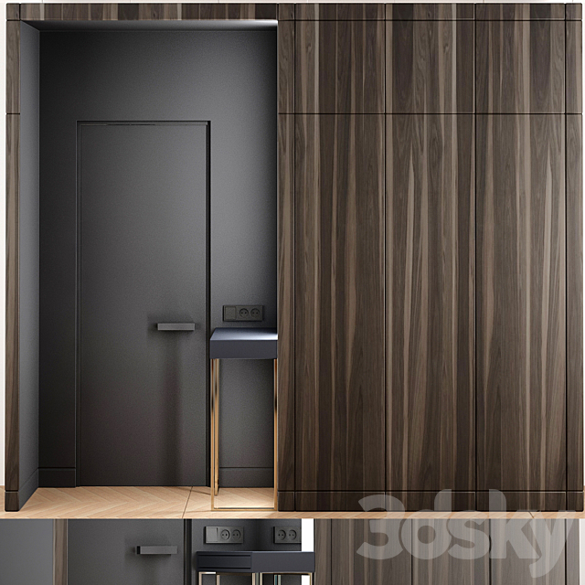 Wardrobe door 3DSMax File - thumbnail 1