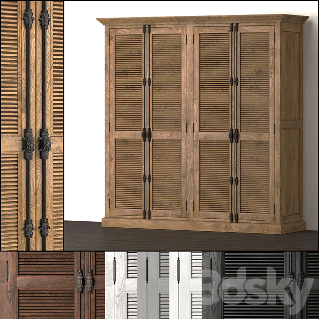 Wardrobe Double SHUTTER DREW 3DSMax File - thumbnail 1