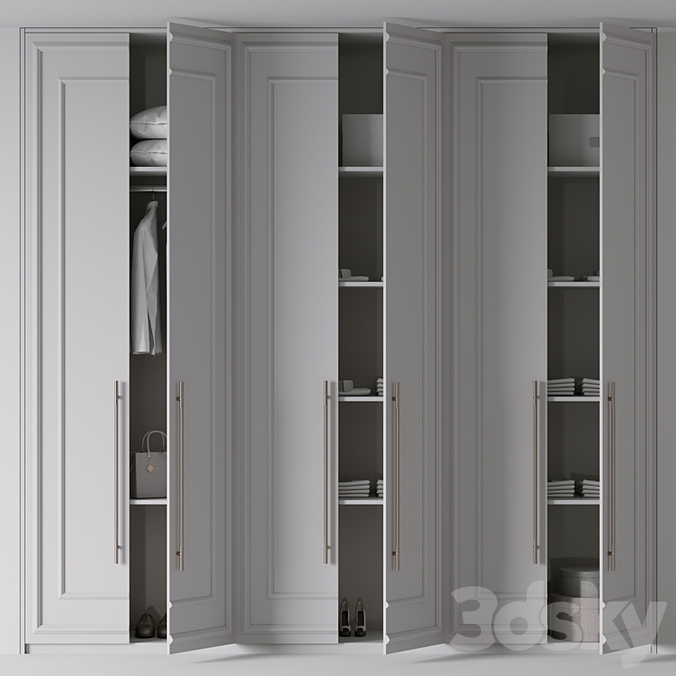 Wardrobe №19 3DS Max Model - thumbnail 2