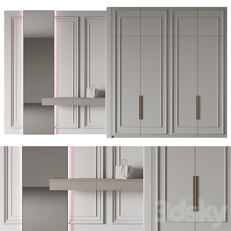 Wardrobe №20 3DS Max Model - thumbnail 1