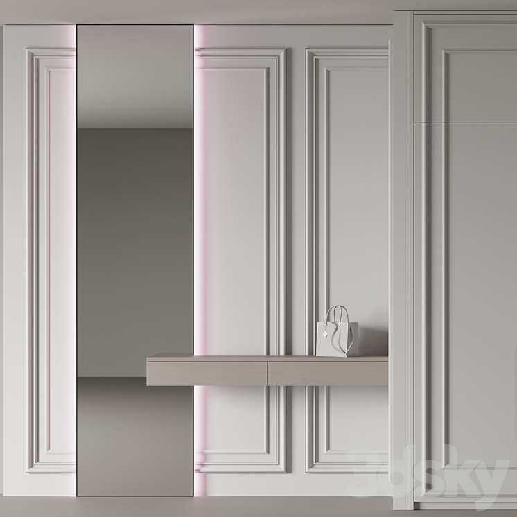 Wardrobe №20 3DS Max Model - thumbnail 2