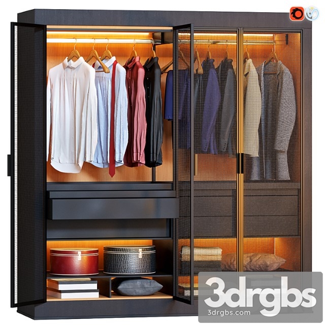 Wardrobe eracle dark 3dsmax Download - thumbnail 1