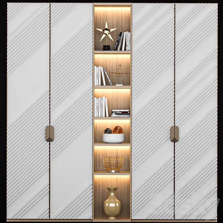 Wardrobe Furniture 009 3DS Max - thumbnail 1