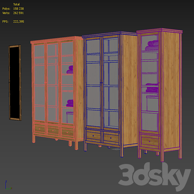 Wardrobe Gabin La Redoute 3DS Max Model - thumbnail 5