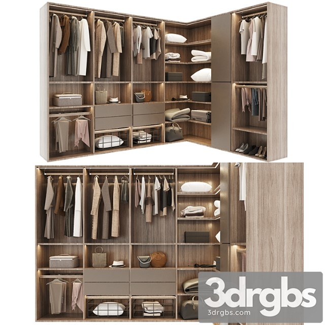 Wardrobe Garderob 2 3dsmax Download - thumbnail 1